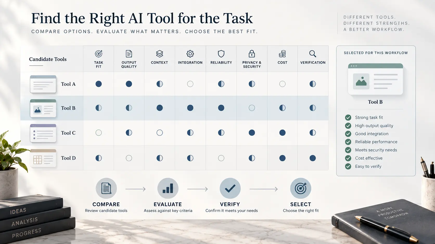 AI tools for work decision framework for choosing the right workplace AI tool
