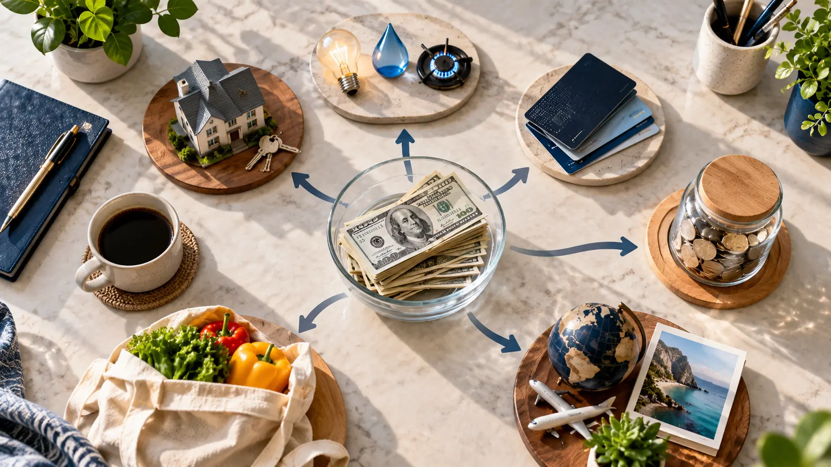 Debt management and emergency savings working together