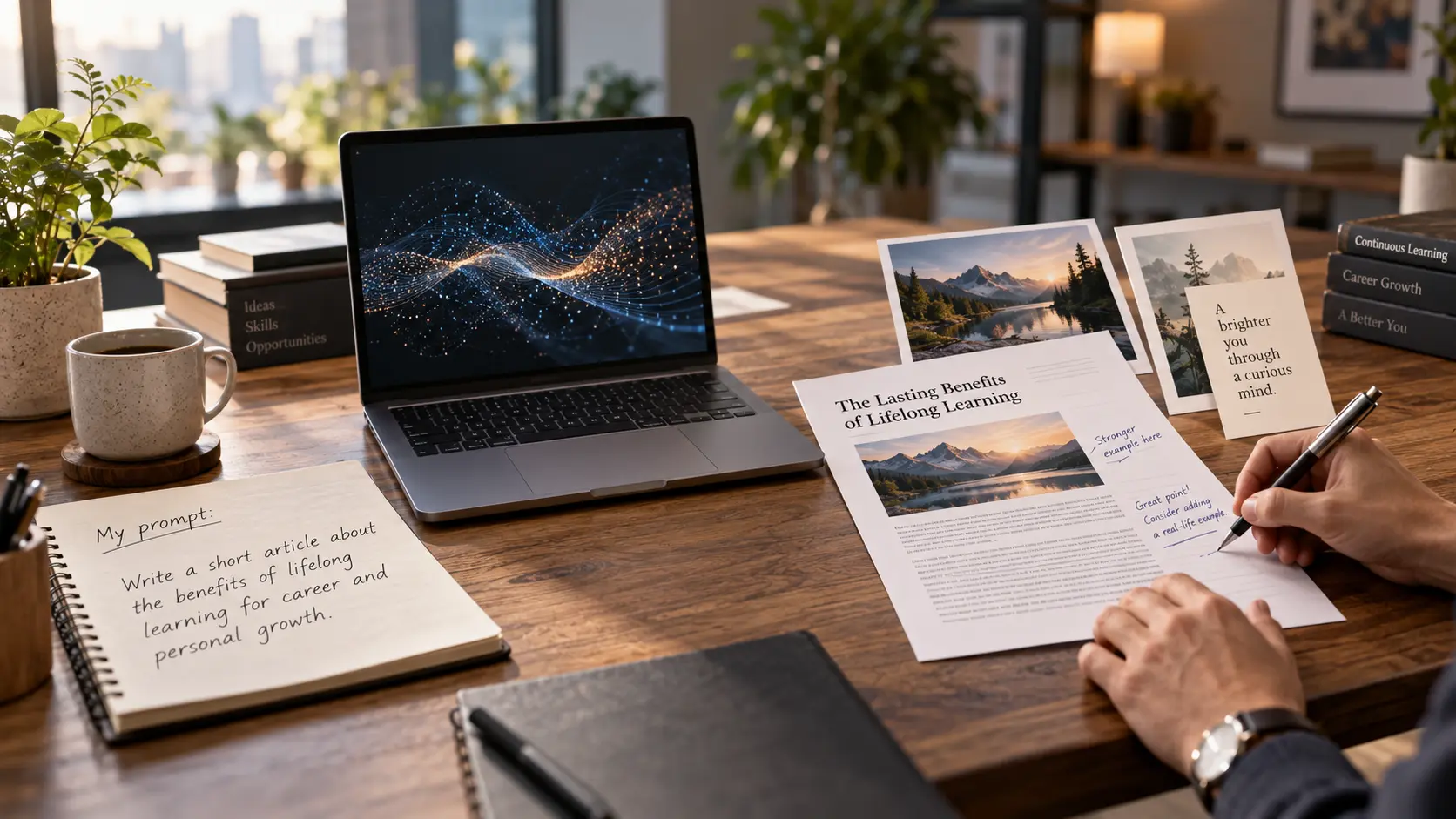 How generative AI turns a prompt into generated content