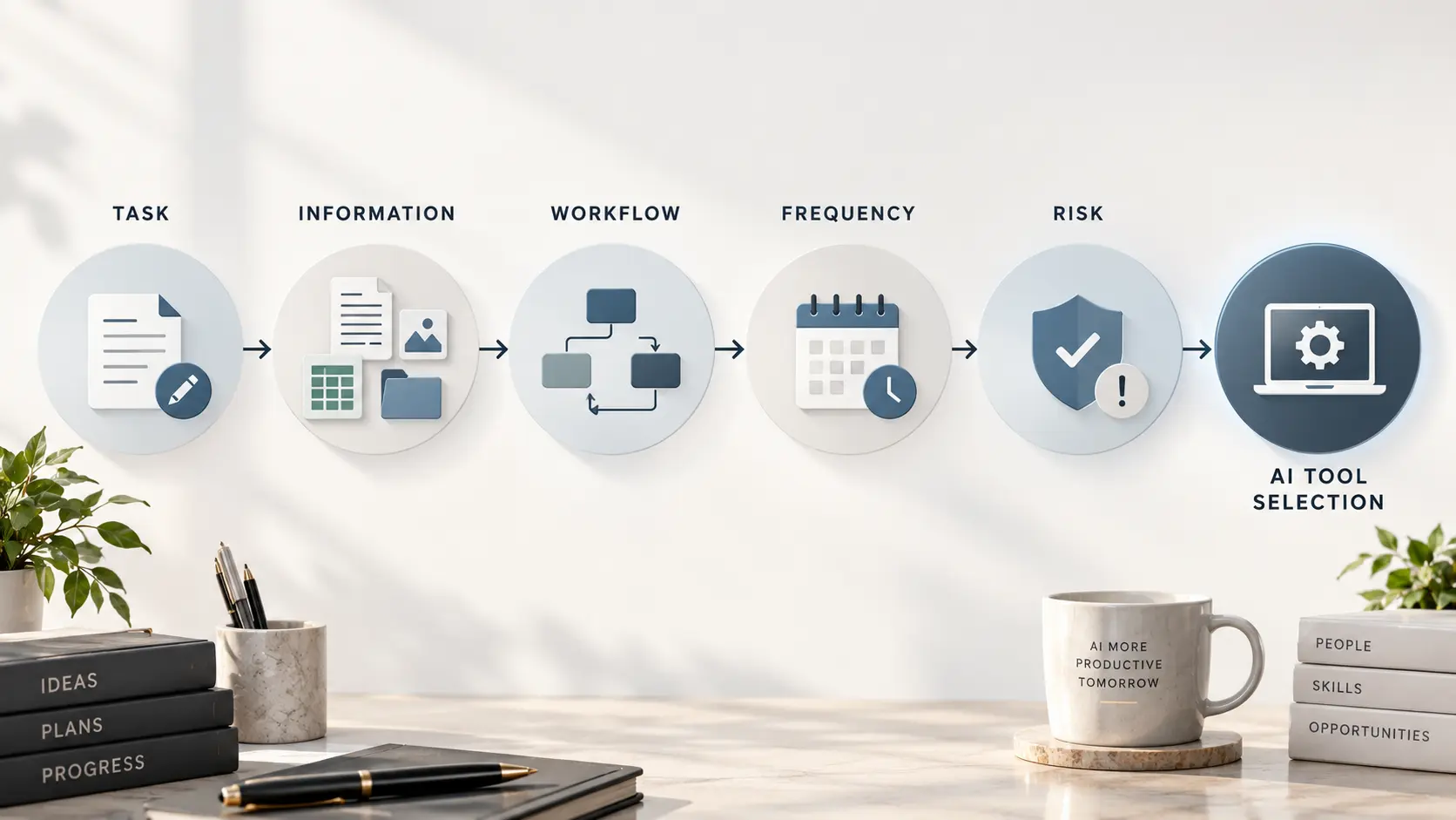 How to choose AI tools for work based on task, data, integration, and risk