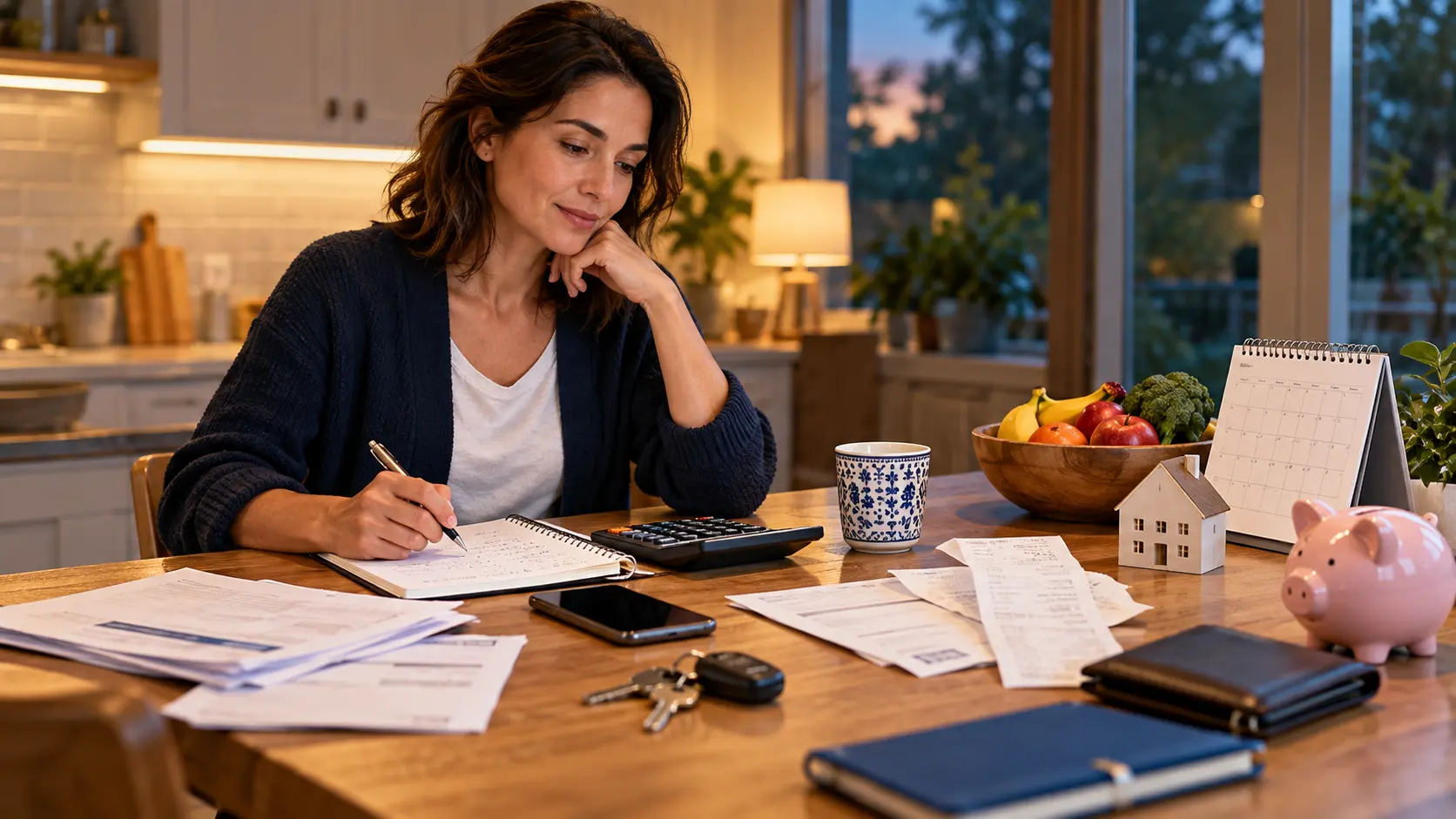 Creating a personal budget around real monthly expenses